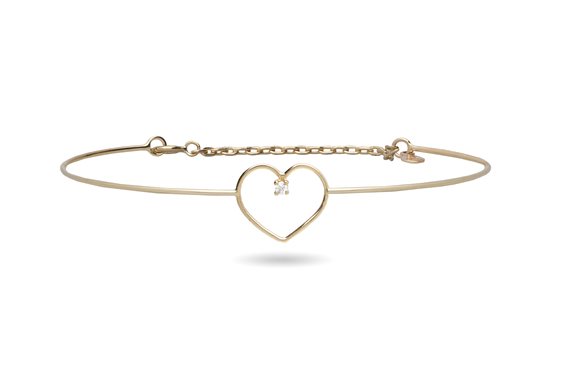 Bracelet Rubinia Woman in Yellow Gold Diamante 0.02 Ct BR365GBT-M - BR365GBT-M